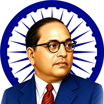 Dr. B.R. Ambedkar with Ashoka Chakra