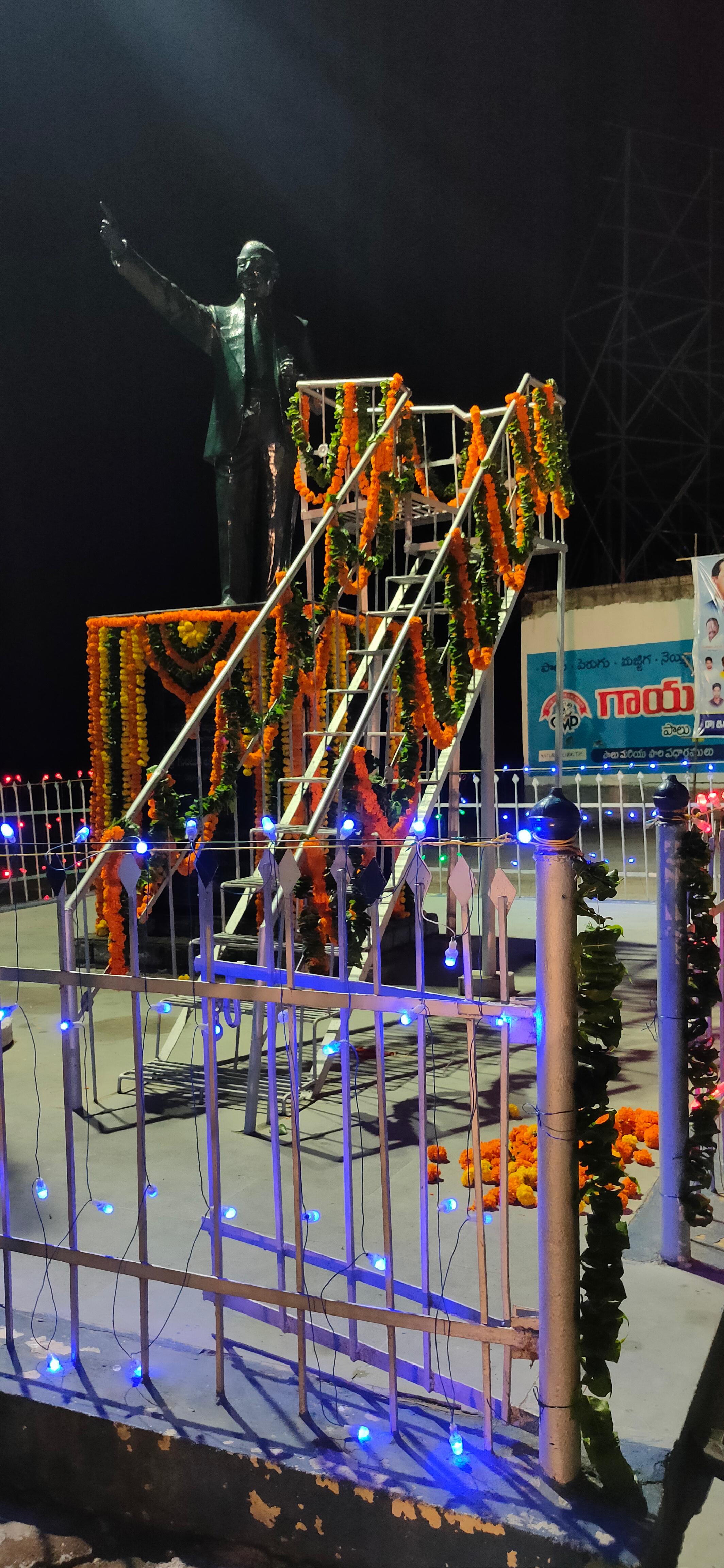 Ambedkar Statue — Night Celebration